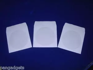 200 X DVD CD PAPIERHÜLLE ABDECKUNG HÜLLE MIT KLEBEKLAPPE - Bild 1 von 1