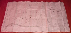 HUGE 1836 CAPE MAY - NEW JERSEY MAP ROADS DELWARE BAY 100% AUTHENTIC - Picture 1 of 9