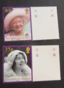 Ascension 2002 Queen Mother commemoration SG848/9 UM MNH Unmounted mint - Imagen 1 de 1