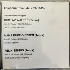 GUSTAV WALTER / HANS BUFF-GIESSEN / FELIX SENIUS (CD Truesound TT-1905 / neu)