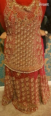 Lengha Nupcial Asiática Rojo Sin Coser Nuevo*** Reducido Desde £629.99*** Foto 1 de 4