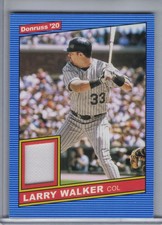 LARRY WALKER 2020 Donruss Retro '86 Materials Jersey #86M-LW ?F7761?