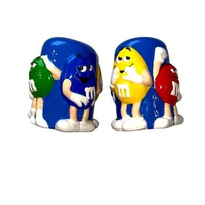 Mars M&Ms characters ceramic salt & pepper shakers, rare, 4 inches - Picture 1 of 8