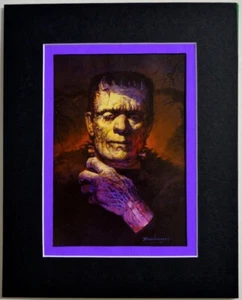 Boris Karloff FRANKENSTEIN MONSTER PRINT Professionally Matted Basil Gogos - Picture 1 of 1
