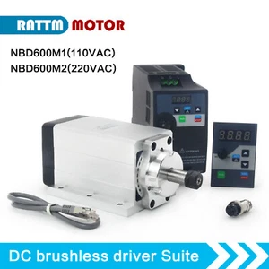 Mandrino brushless quadrato 600 W ER11 + driver NBD600 110 V/220 V CNC ad alte prestazioni - Foto 1 di 10