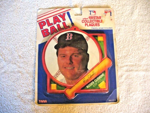 MLB - Tara Toy Corp. - Play Ball Superstar Plaque - "Roger Clemens" - NIP Cover