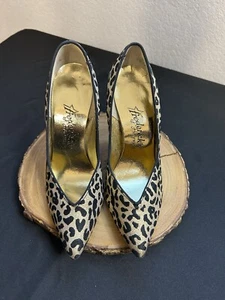 VTG 80’s Frederick’s of Hollywood Women’s Leopard Pointed Pumps Heels Size 6 M - Picture 1 of 9