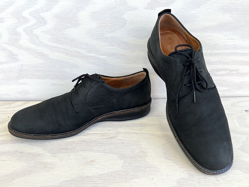 ECCO Oxford ibride moderne da uomo nero opaco testurizzato nabuk punta piatta da uomo 45 11 5