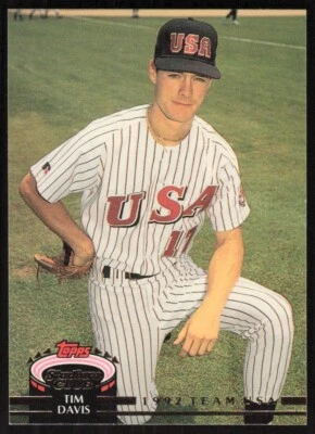 1993 Topps Stadium Club Murphy #103 Tim Davis Team USA - Image 1 of 2
