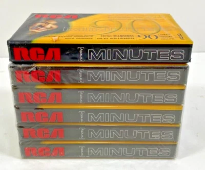Lote de 6 cintas de casete nuevas de sesgo normal de 90 minutos RCA Foto 1 de 3