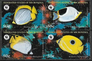 MICRONESIA - 1997 MNH "WWF - BUTTERFLY Fishes" Complete Set !! - Picture 1 of 1