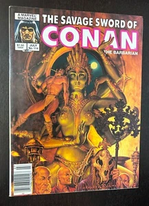 SAVAGE SWORD OF CONAN #114 (Marvel Comics 1984) -- En estado bastante bueno/casi nuevo (B) - Imagen 1 de 2