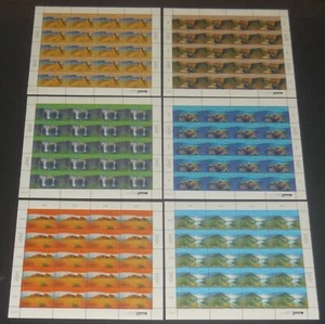 Naciones Unidas 1999 Australia Patrimonio de la Humanidad conjunto de 6 hojas de 20 NH - Imagen 1 de 2