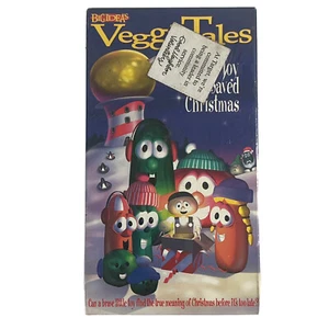VTG VHS Veggie Tales The Toy That Saved Christmas Factory Sealed Target Sticker - Bild 1 von 6