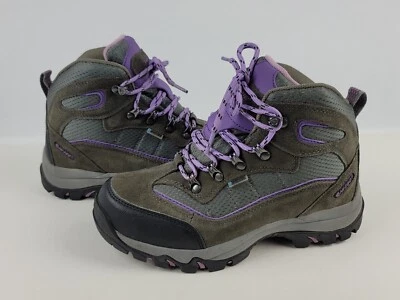  Hi tech Dri tech Waterproof Hiking Snow Boots Women's Grey Violet Size 7M EUC - Image 1 of 4