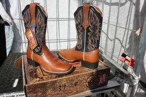 39-28 Nuevo Tony Lama MUJER 5.5B Tostado Negro Austin botas occidentales era 229.00 - Imagen 1 de 2