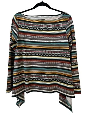 Double D Ranch Striped Top Long Sleeve XS Extra Small Western Ranchwear Shirt - Image 1 of 4