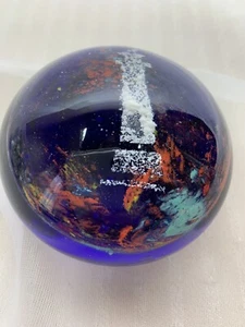 Cobalt Blue Paperweight Lighthouse 3” Vintage Decor - Bild 1 von 6