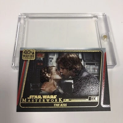 Star Wars Masterwork Topps Card Han & Leia "The Kiss" Canvas Parallel #24/25 - Image 1 of 4