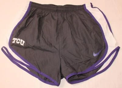 NIKE Womens 3" Tempo Texas Christian TCU Team Running Shorts Black/White Sz XS - Image 1 of 3