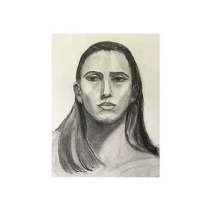 Original Mid Century Drawing Portrait of a Woman by Costello 1950 - Picture 1 of 4