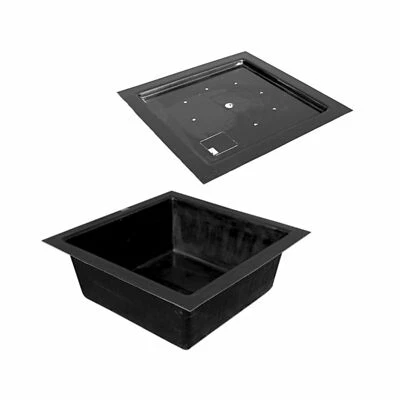 G&F GFK-Becken eckig Becken und Deckel Wasserbecken Brunnen Wasserspiel - Bild 1 von 3