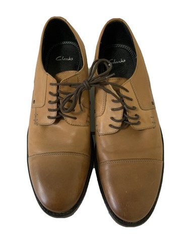 Scarpe eleganti da uomo Clarks Collection US 10 5 M pelle marrone Oxford #16326