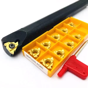 SNR 0020R22 20mm×200mm CNC Internal Threading Tool Holder + 10Pcs MMT22IR N60 - Picture 1 of 3