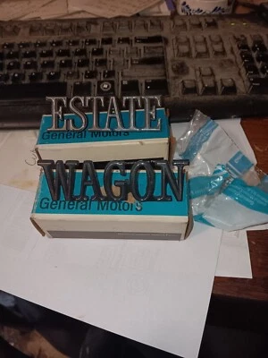 Juego de placas de identificación 1/4 Buick Estate Station Wagon 1970 1973-1974 8704412 NOS Foto 1 de 3
