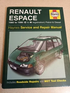 RENAULT ESPACE 1985 to 1996 Petrol and Diesel Haynes Service & Repair Manual - Picture 1 of 7