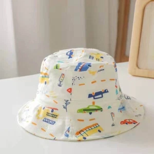 Kids Fun Adjustable Cotton Unisex Bucket Sun Hat / 0-2 Years - Picture 1 of 1