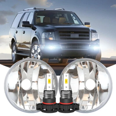 Conjunto de luces antiniebla transparentes para parachoques Ford Expedition 2007-2014 Foto 1 de 4
