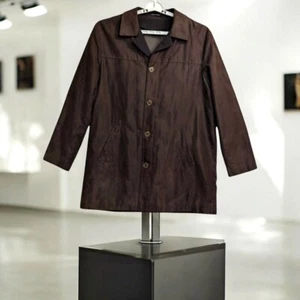 Lauren Ralph Lauren Lapel Blazer Overcoat 44L Mens Chocolate Brown - Picture 1 of 10