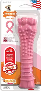 Power Chew Breast Cancer Awareness Femur Bone Chew Toy for Dogs, Indestructible - Picture 1 of 11