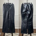 A Byer Faux Leather Bootcut Mini Flare Front Zip Mob Wife Pants 9