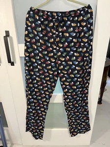 BRONZINI - womens/teens SIZE XL LOUNGE PANTS -running shoe prints inseam 32"  AN - Picture 1 of 2