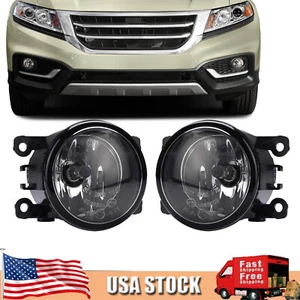 PAIR Front Bumper Fog Light Lamp For Honda Crosstour 2013-2015 Driver&Passenger - Foto 1 di 6