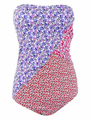 Precio de venta sugerido por el fabricante $98 Jessica Simpson Pretty Peony Paneled One Piece Talla grande (sin correas) Foto 1 de 2