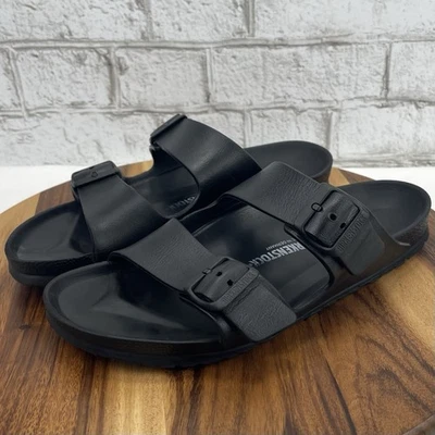 Sandalias Birkenstock Arizona EVA negras para hombre 8 mujeres 10 EU 41 ajuste estrecho Foto 1 de 4