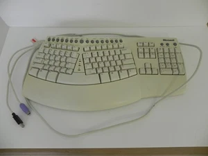 Microsoft Natural Keyboard Pro Ergonomic USB PS/2 Ergo RT9431 w/ 2 USB Port Hub - Picture 1 of 11