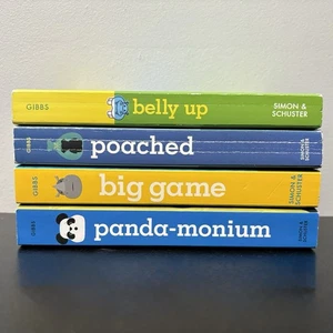 Fun Jungle Stuart Gibbs Lot of 4 Chapter Books Belly Up Poached Big Game Panda - Bild 1 von 5