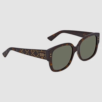 Dior Women's Brown 086O7 Lady Studs Square Sunglasses 54/18/140 - Image 1 of 4