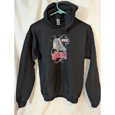 Sudadera con Capucha Godzilla Youth XL Estilo Vintage - Sudadera Pullover Negra Kaiju Monster Foto 1 de 4