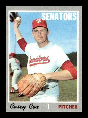 1970 Topps #281 Casey Cox Senators EX-MT+ *7w - Image 1 of 2