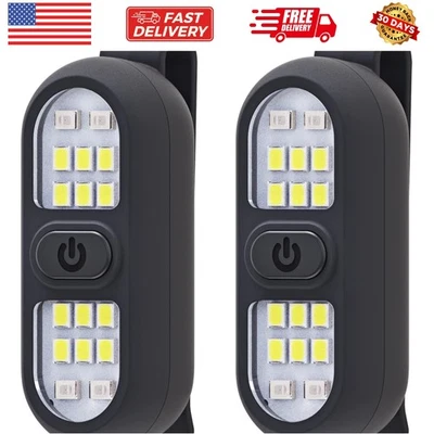 Pack de 2 linternas con clip, luz de funcionamiento para corredores luz de seguridad recargable... Foto 1 de 4