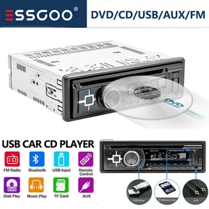 Single 1 Din Car Stereo Radio with CD/DVD Player USB BT FM/AM/RDS SD AUX EQ - Picture 1 of 12