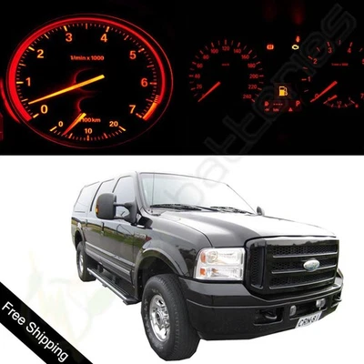 Red LED Package Set Instrument Cluster Light Bulb Fit 2003-05 Ford Excursion - Image 1 of 4