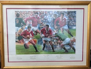 Signed picture of British and Irish Lions Rugby Union Captains - Picture 1 of 6