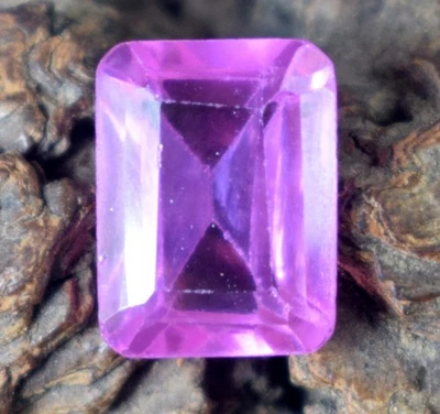 Zertifiziert Natürlich Afghanistan Pink Kunzit 7.15 CT Smaragd Schliff Edelstein - Bild 1 von 4