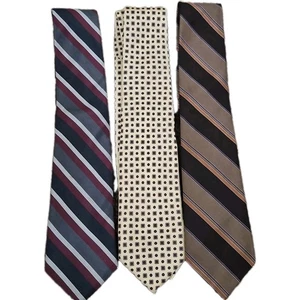Vintage Lot (3) Hill And Archer 100% Silk Ties EVC - Picture 1 of 9